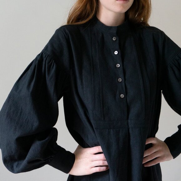 Ovate Nadine Linen Midi Dress Size Small - Picture 12 of 12